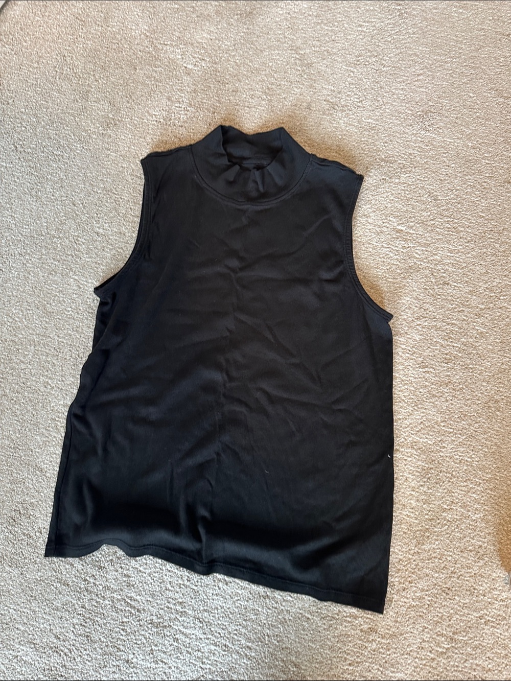 Rachel Zoe Sleeveless Mock Neck Tank Top in Black